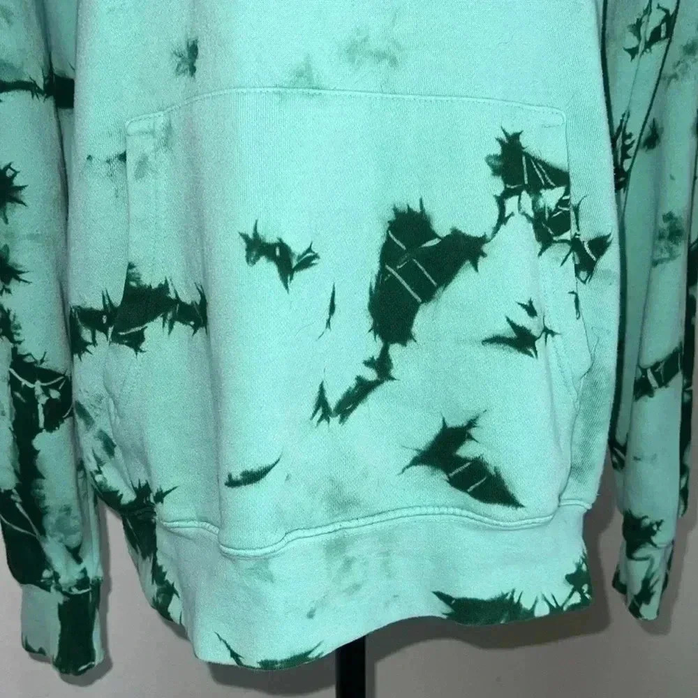 Jeffree Star Fashion Blood Money Tie-Dyed Green Hooded Sweatshirt Medium - Picture 14 of 14
